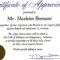 004 Template Ideas Certificates Of Appreciation Templates Throughout Free Template For Certificate Of Recognition