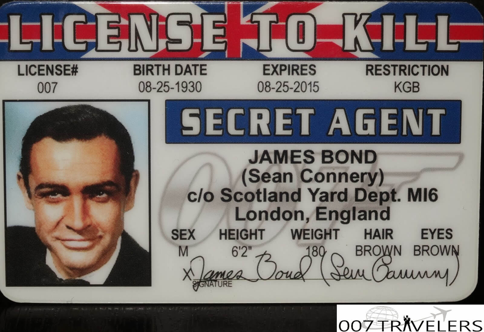 007 Travelers: 007 Item: License To Kill Id Card Pertaining To Mi6 Id Card Template