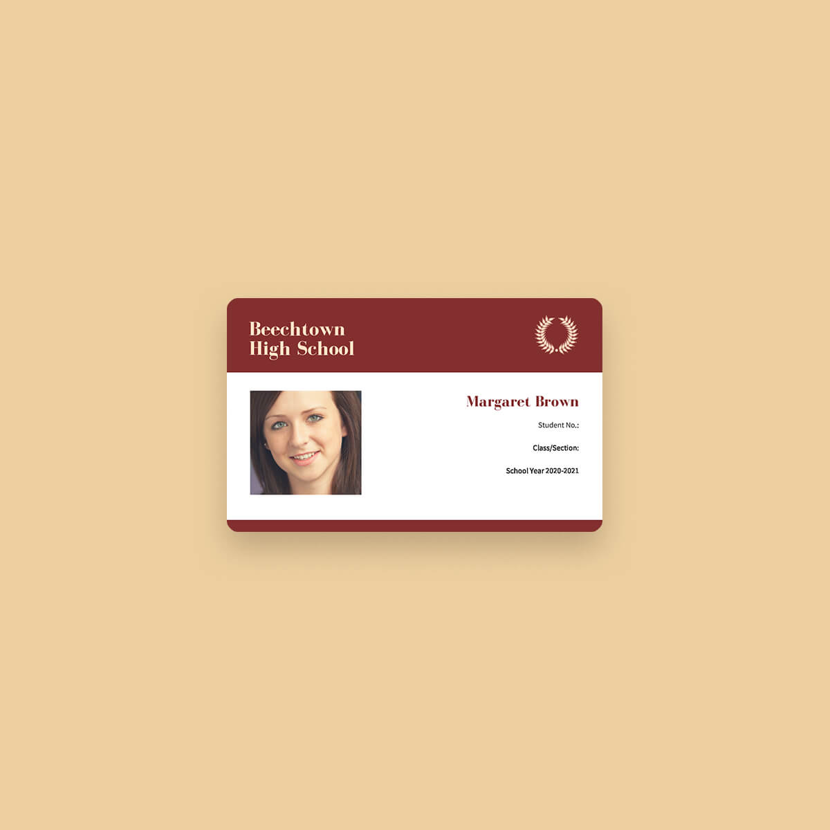 0893F14 Template Galleries Pasting Id Card Templates With High School Id Card Template