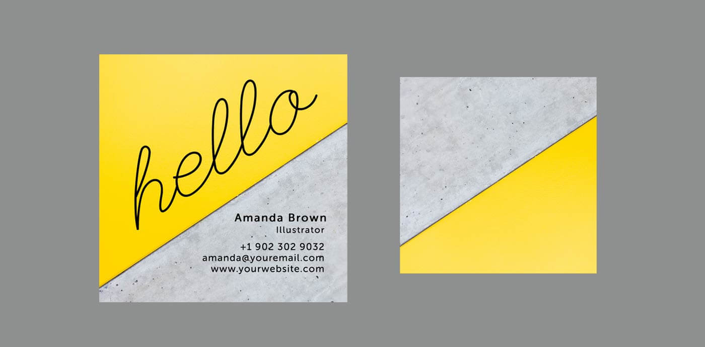10 Clean & Simple Business Card Templates Perfect For Any Inside Freelance Business Card Template