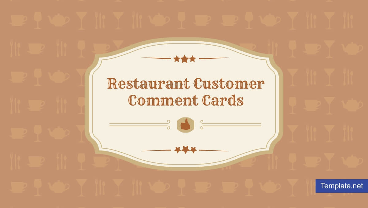 10+ Restaurant Customer Comment Card Templates & Designs Throughout Survey Card Template