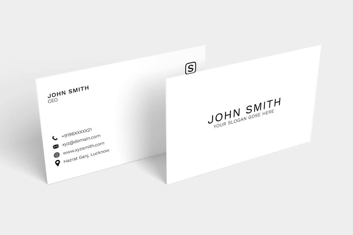 100 + Free Business Cards Templates Psd For 2019 - Syed Regarding Name Card Template Photoshop