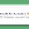 100+ Google Sheets Templates & Automation Tools For Marketers Regarding Business Card Template For Google Docs