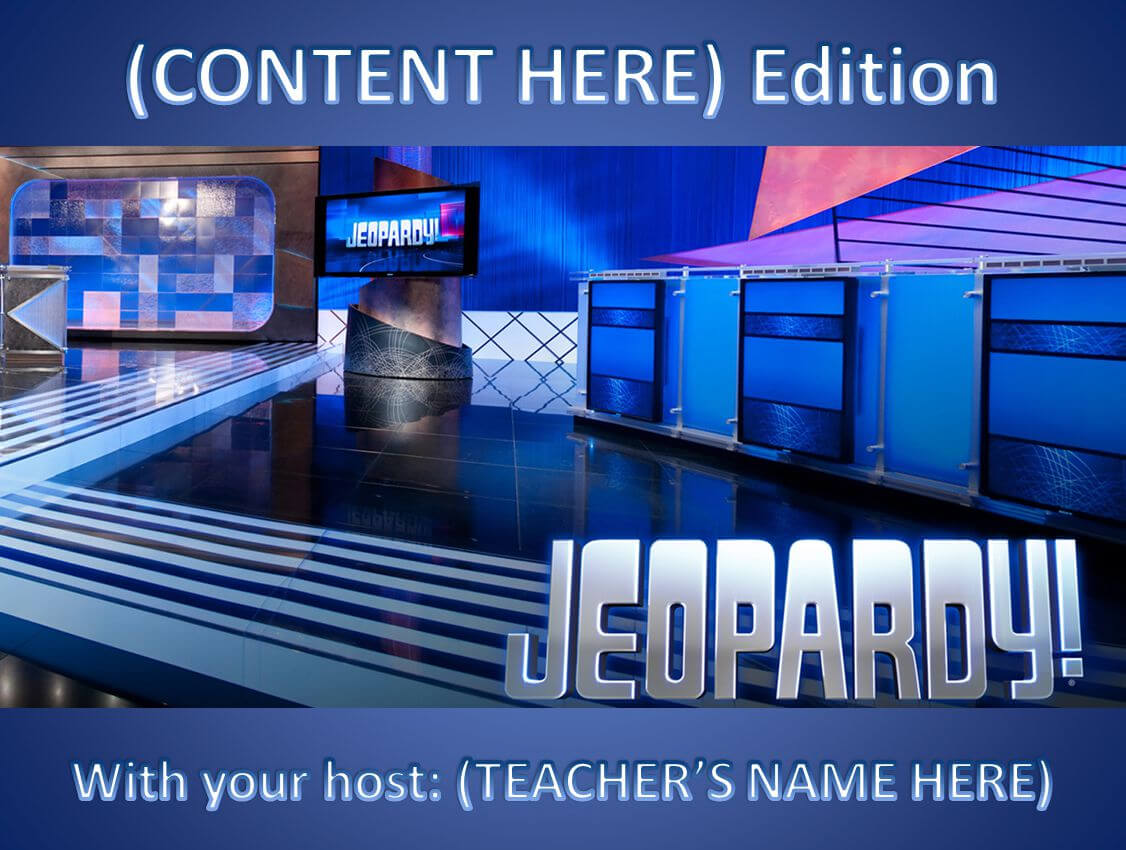 11 Best Free Jeopardy Templates For The Classroom With Regard To Jeopardy Powerpoint Template With Sound