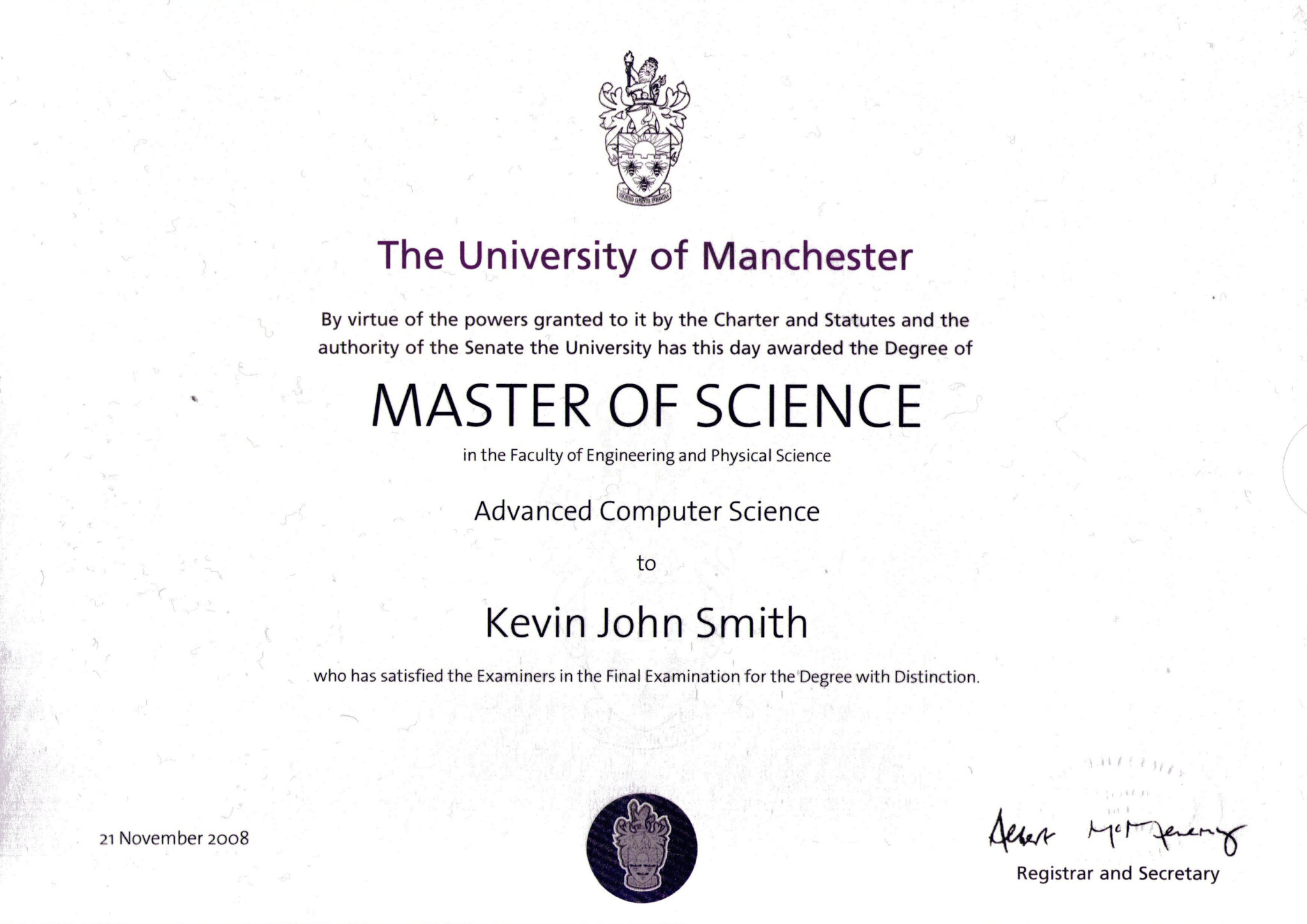 phd certificate uk