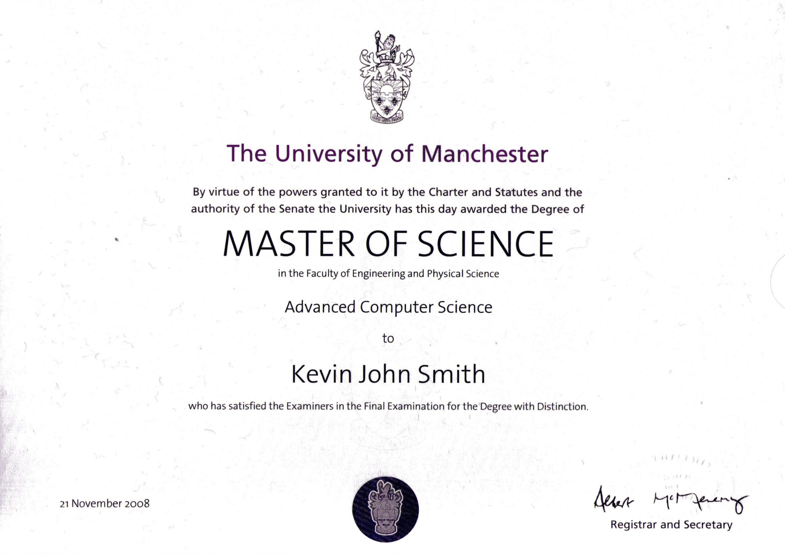 thesis certificate sample