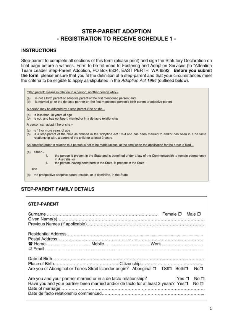 12+ Adoption Paper Templates – Pdf | Free & Premium Templates With Child Adoption Certificate Template