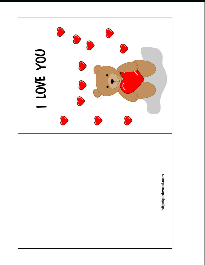 13 Free Card Templates For Printing Images – Valentine's Day With Free Templates For Cards Print