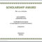 13 Free Certificate Templates For Word » Officetemplate within Scholarship Certificate Template Word