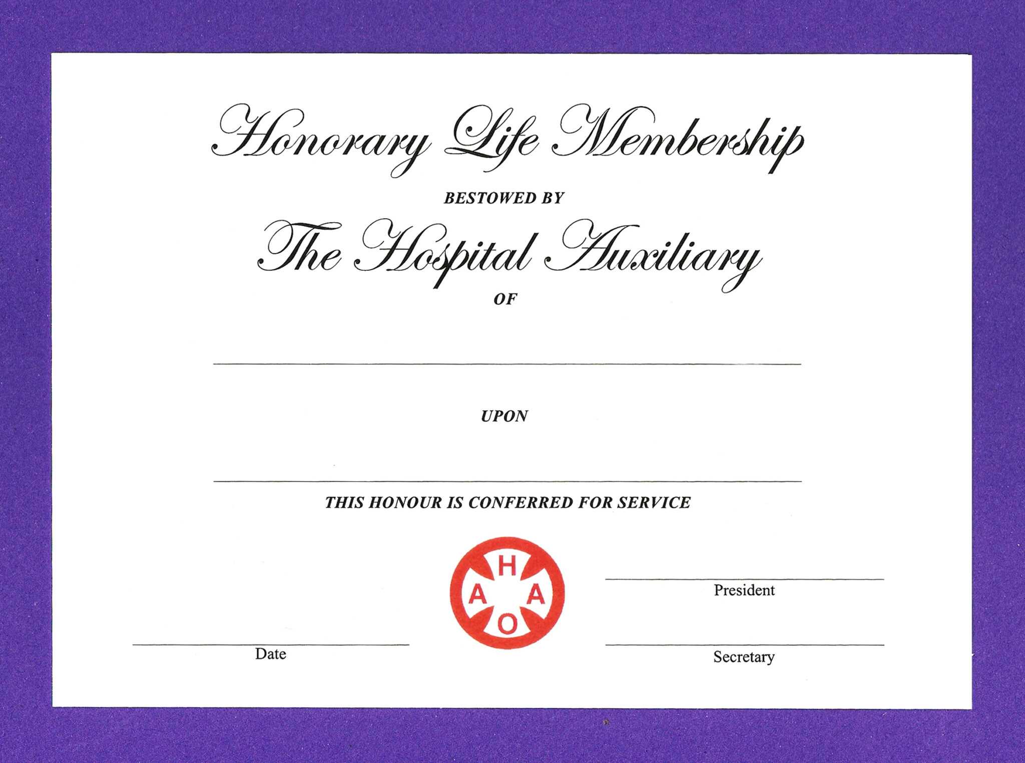 14  Honorary Life Certificate Templates Pdf Docx Free Regarding