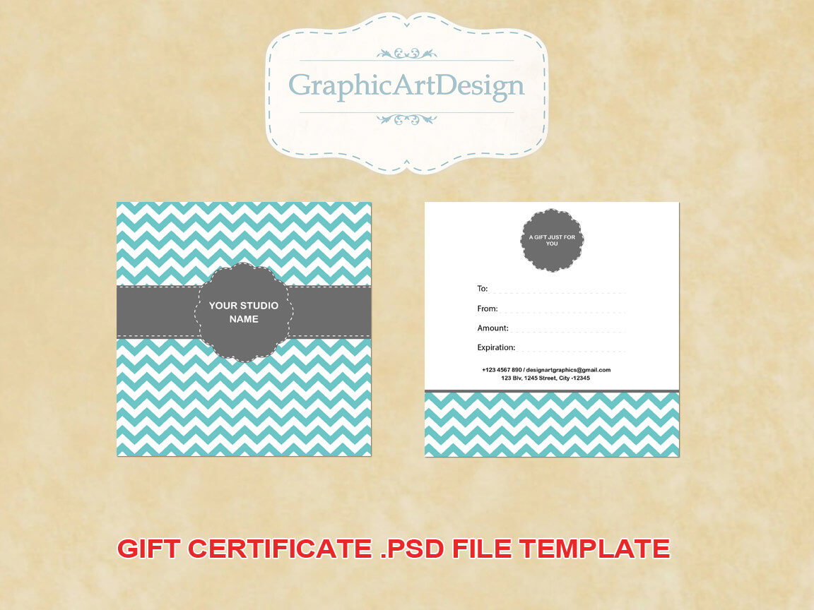 14 Photography Gift Certificate Psd Template Images With Gift Certificate Template Photoshop
