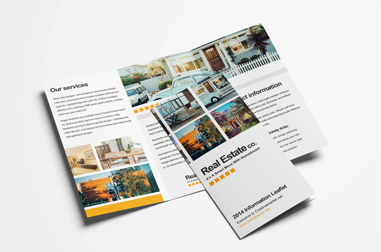 15 Free Tri Fold Brochure Templates In Psd & Vector – Brandpacks Throughout Adobe Illustrator Tri Fold Brochure Template
