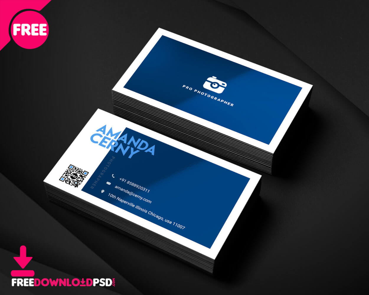 150+ Free Business Card Psd Templates For Name Card Template Photoshop