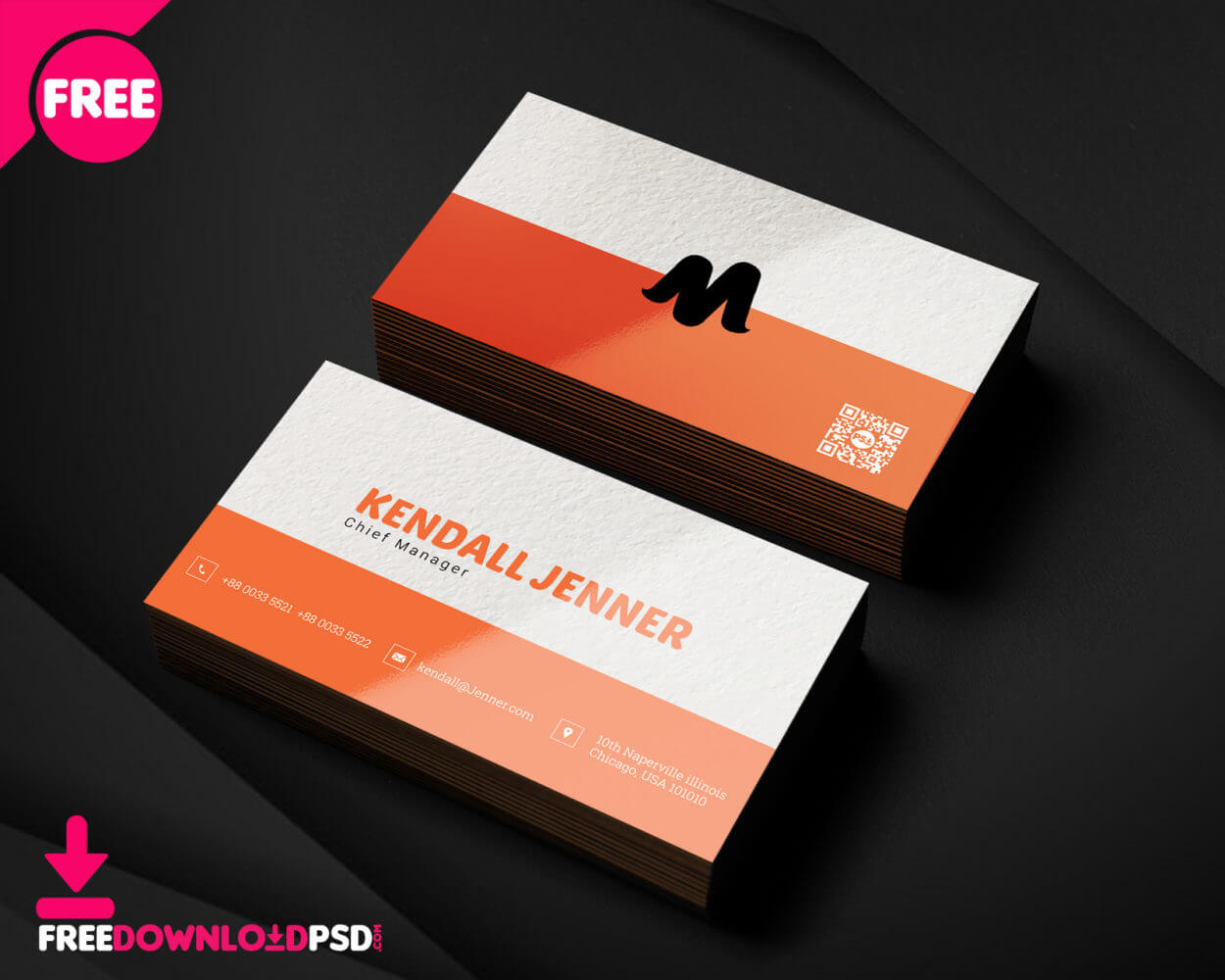 150+ Free Business Card Psd Templates With Calling Card Template Psd
