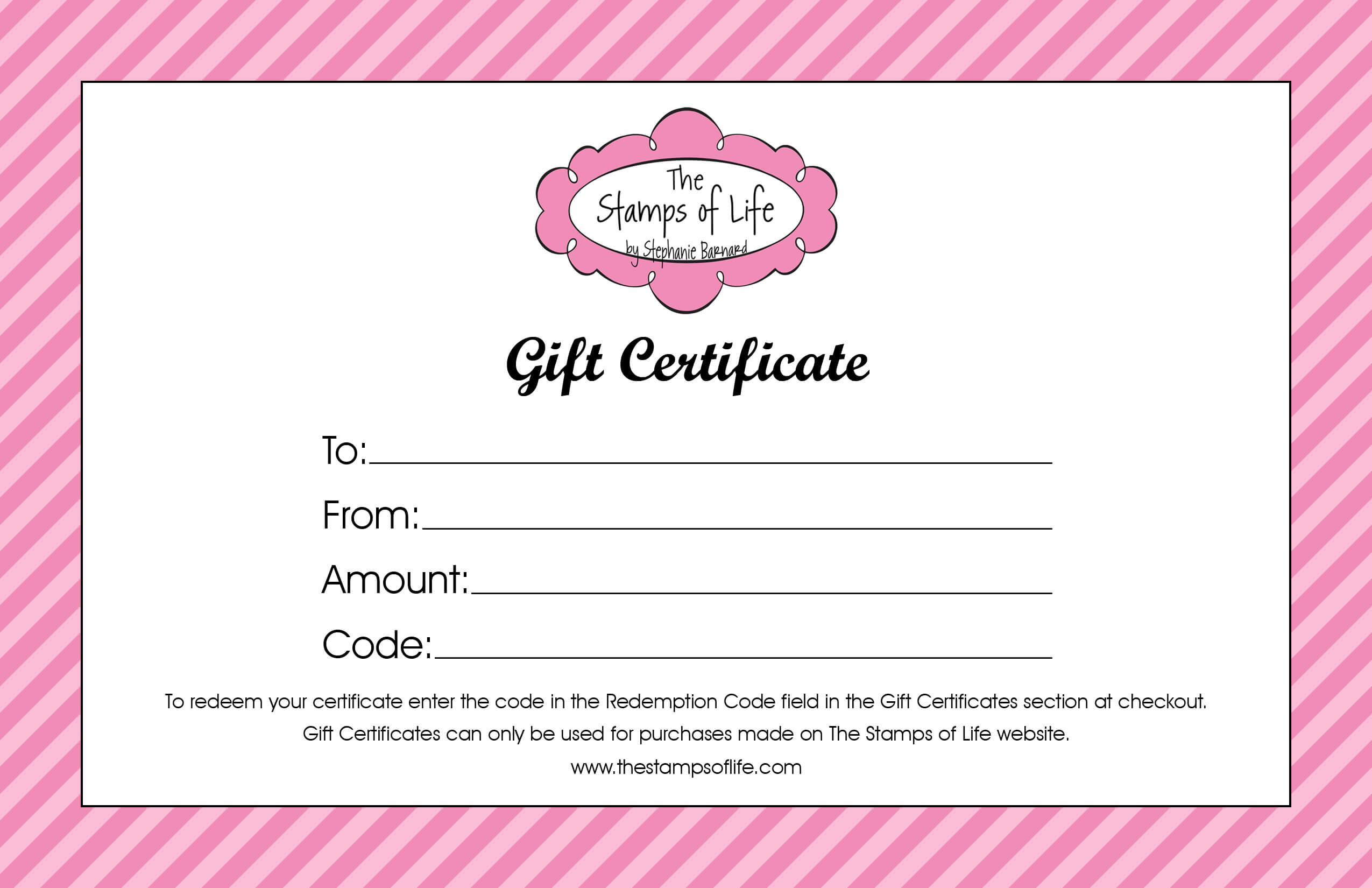 Free Printable Editable Gift Certificates