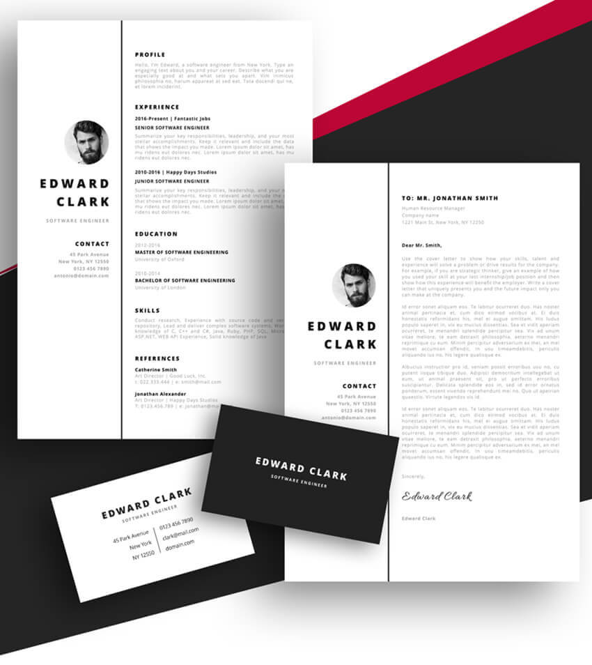 20 Best Free Pages & Ms Word Resume Templates For Mac (2020) With Regard To Business Card Template Pages Mac