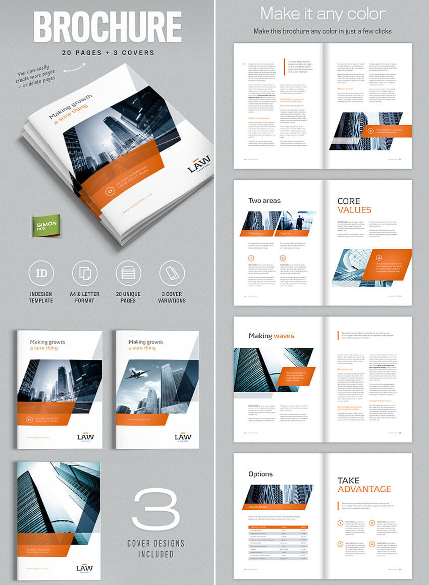 20 Кращих Шаблонів Indesign Brochure – Для Творчого For Adobe Indesign Brochure Templates