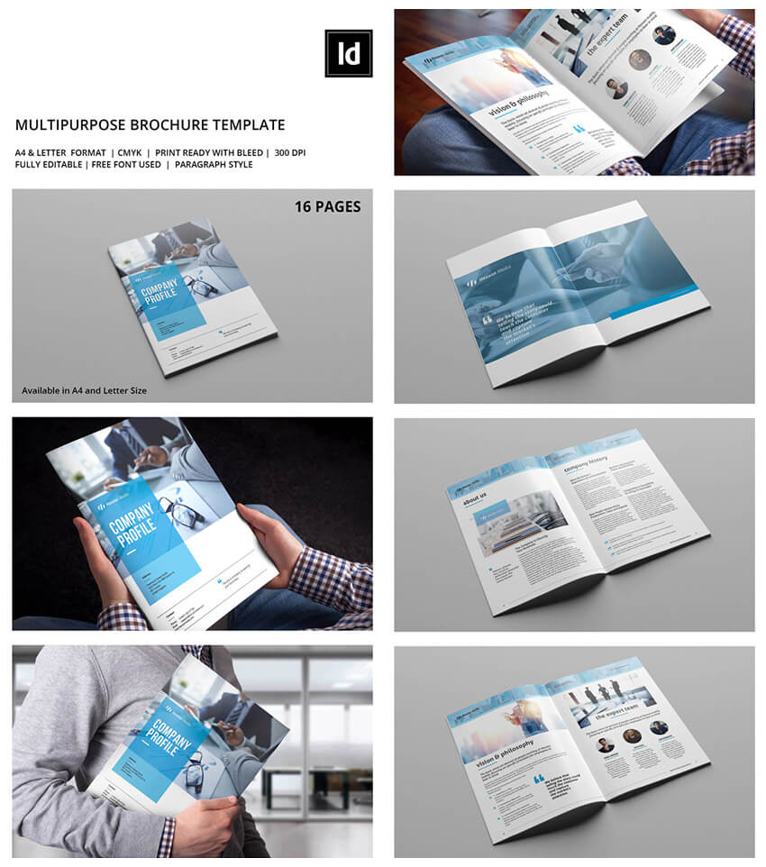 20 Кращих Шаблонів Indesign Brochure – Для Творчого For Brochure Template Indesign Free Download