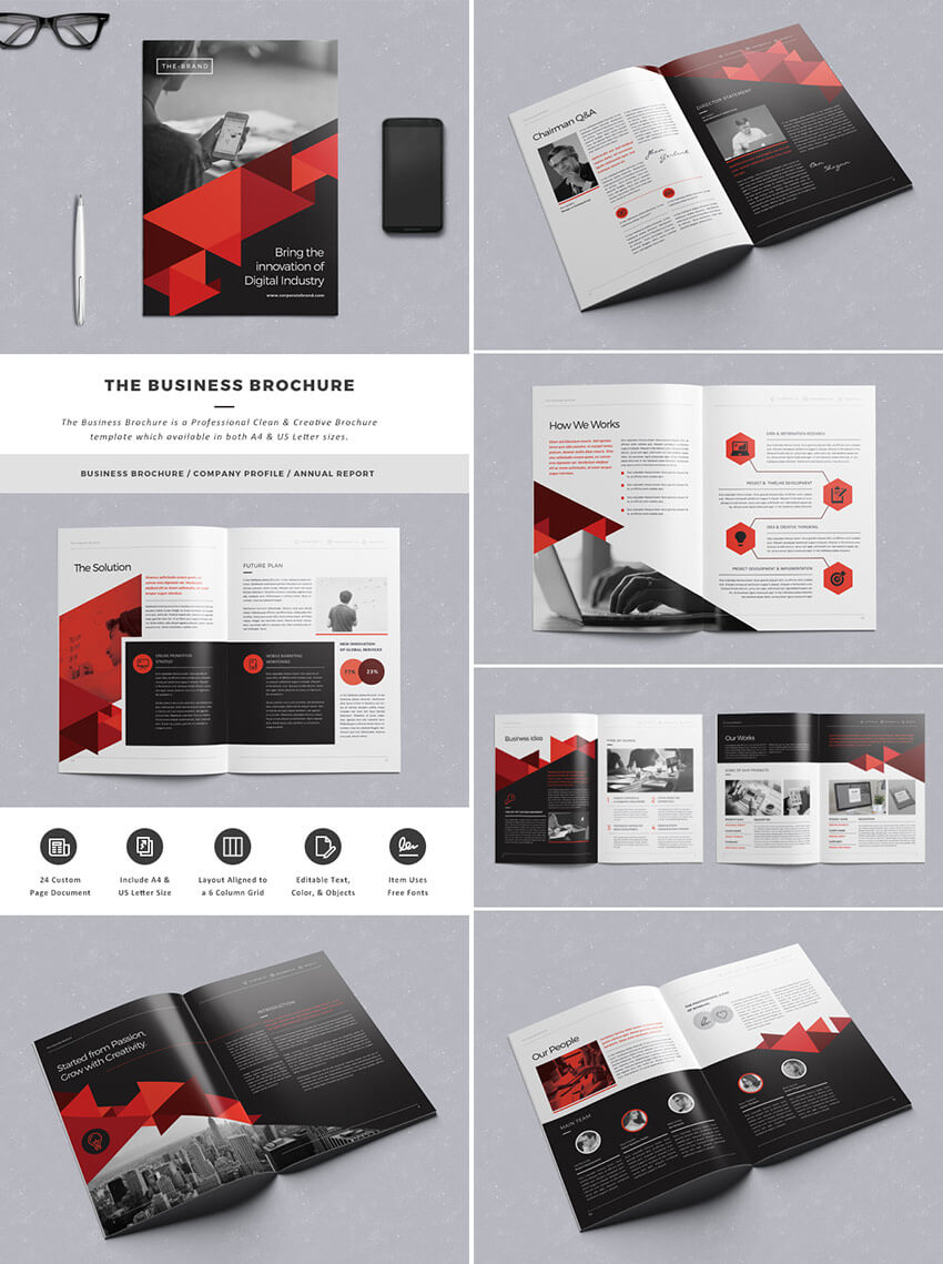 20 Кращих Шаблонів Indesign Brochure – Для Творчого Inside Brochure Template Indesign Free Download
