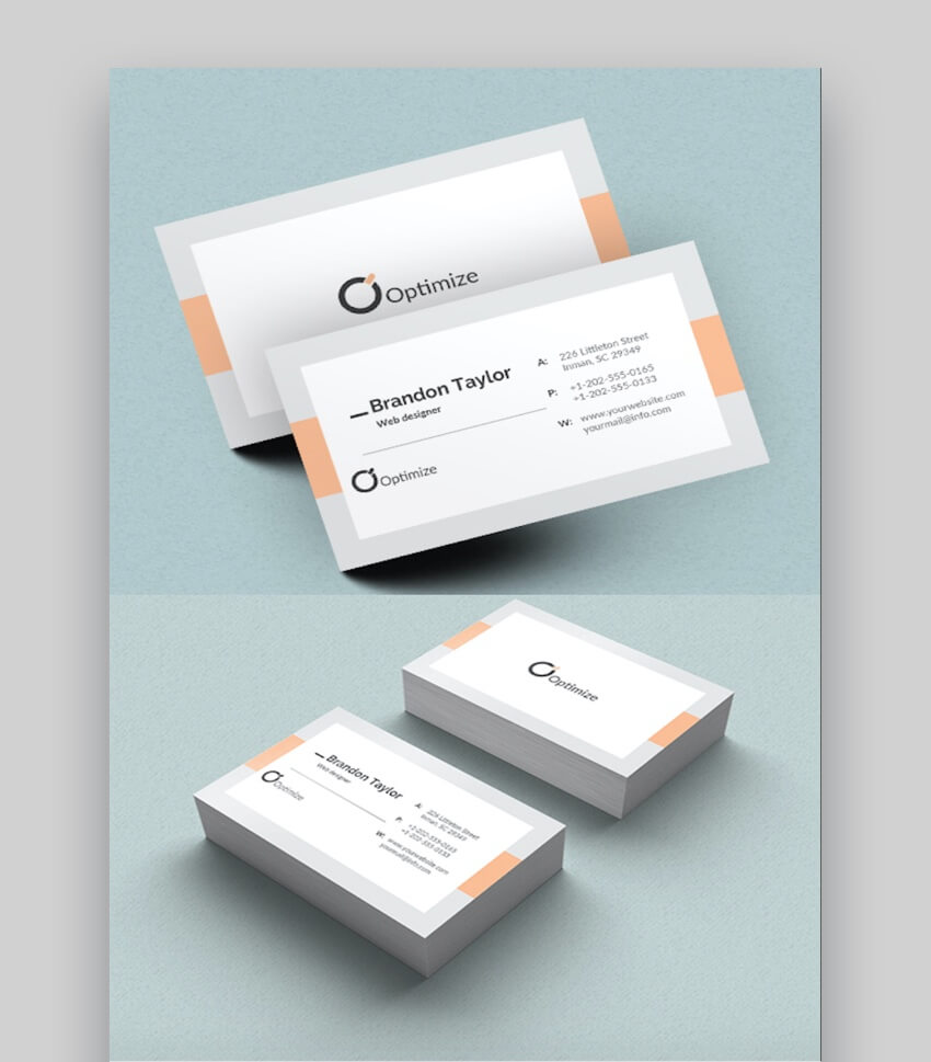 20+ Double Sided, Vertical Business Card Templates (Word, Or Within Double Sided Business Card Template Illustrator