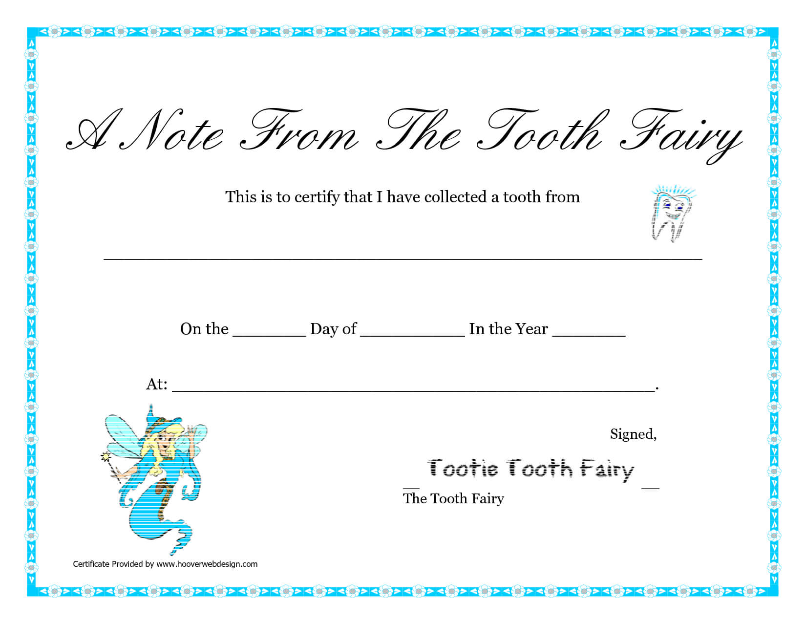 20+ [ Letter From The Tooth Fairy Template ] | New Shopper S With Regard To Free Tooth Fairy Certificate Template
