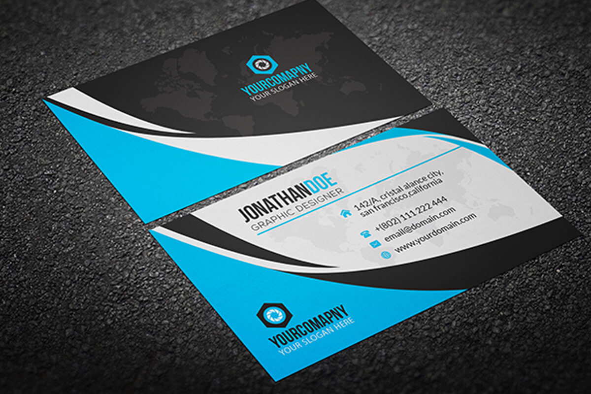 200 Free Business Cards Psd Templates – Creativetacos In Psd Name Card Template