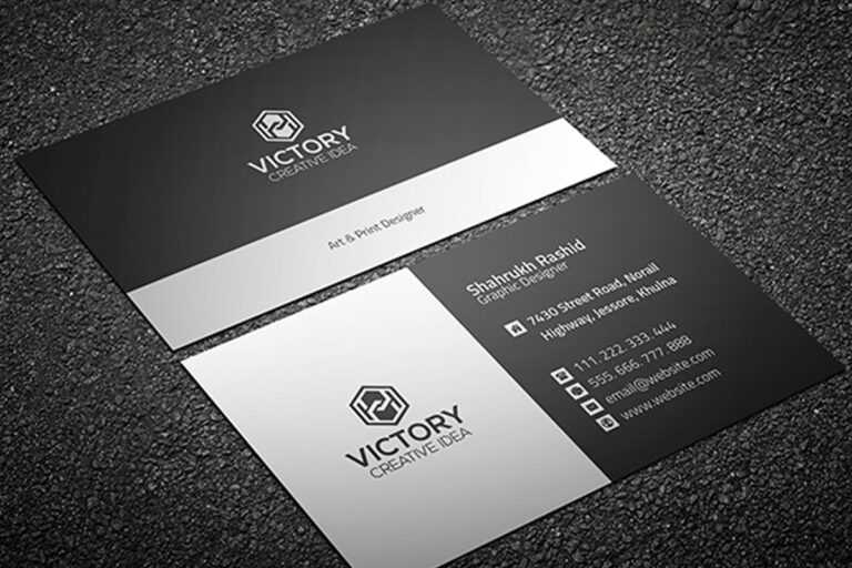 calling card template psd free download