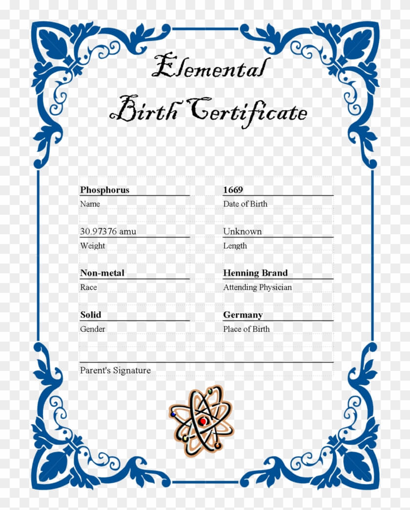 27 Images Of Ar Element Birth Certificate Template – Border Pertaining To Birth Certificate Template For Microsoft Word