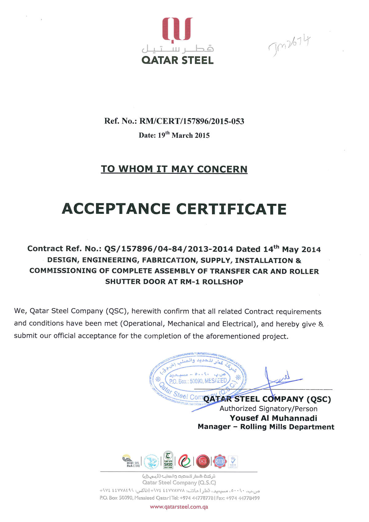 28+ [ Acceptance Certificate Template ] | Acceptance With Certificate Of Acceptance Template