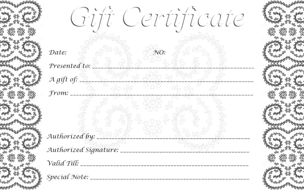 28 Cool Printable Gift Certificates Kittybabylove With Homemade