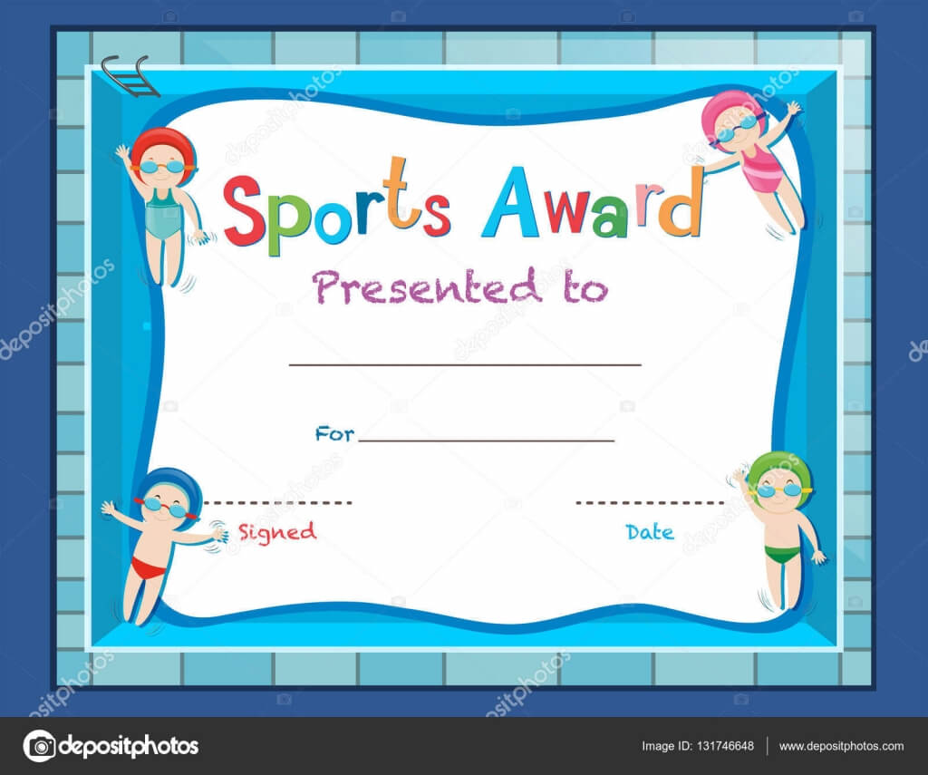 28+ [ Swimming Award Certificate Template ] | Blank For Free Kids Certificate Templates