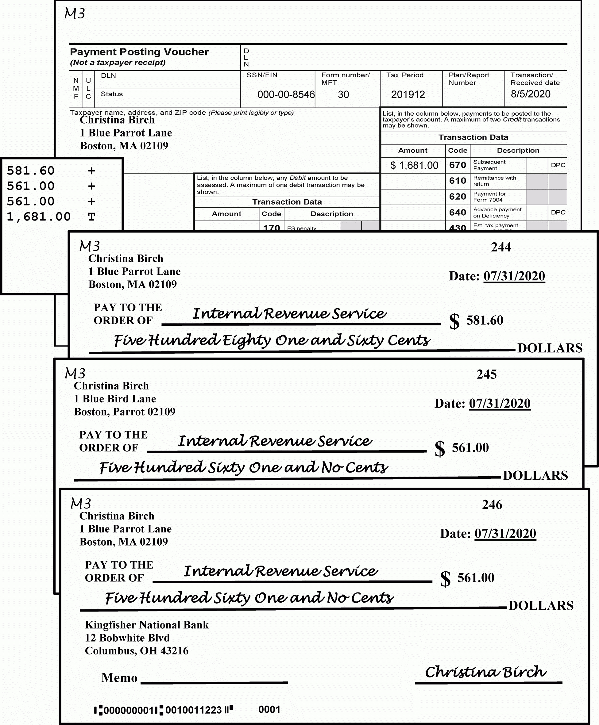 3.8.45 Manual Deposit Process | Internal Revenue Service Throughout Dd Form 2501 Courier Authorization Card Template
