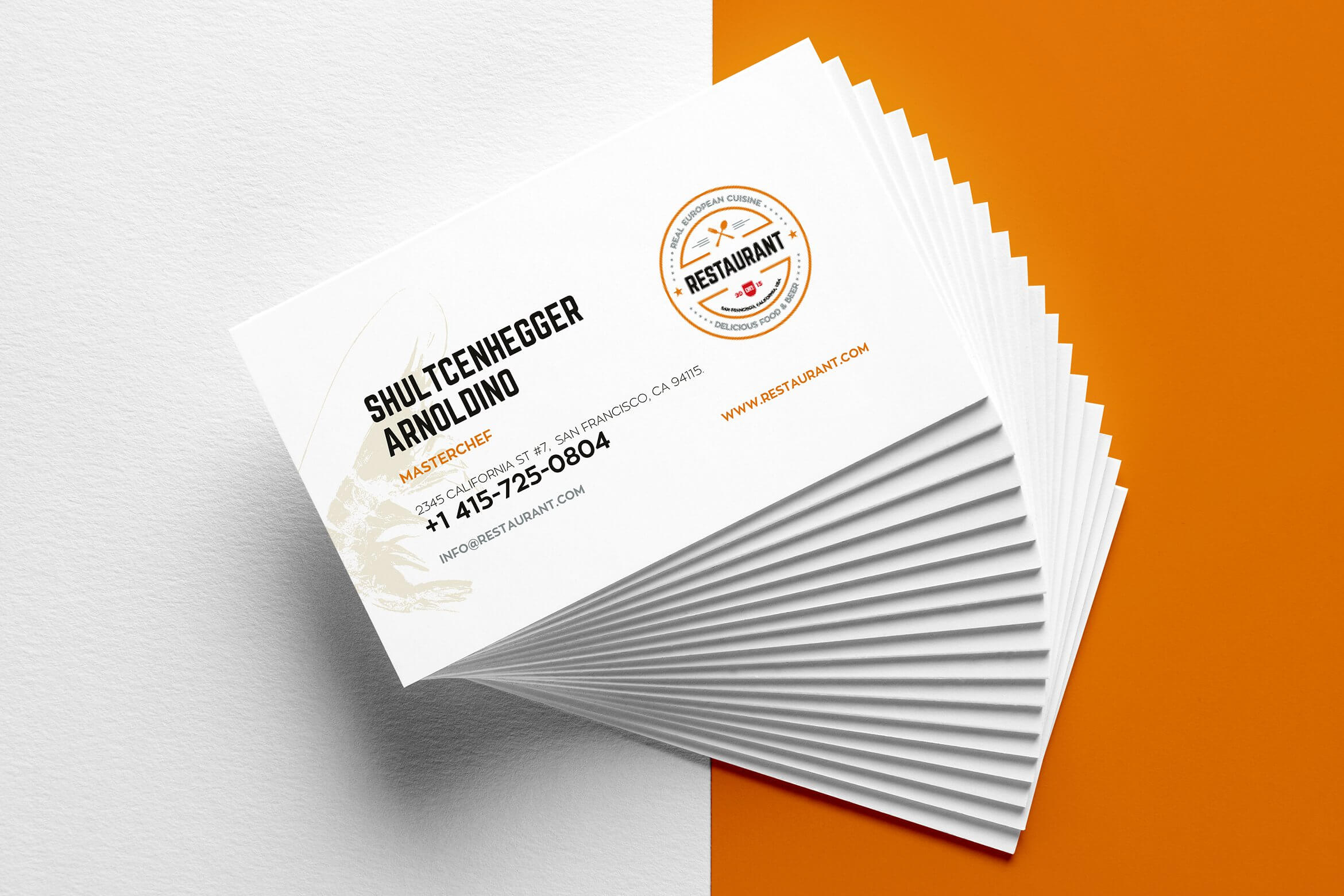 30+ Delicate Restaurant Business Card Templates | Decolore Regarding Call Card Templates