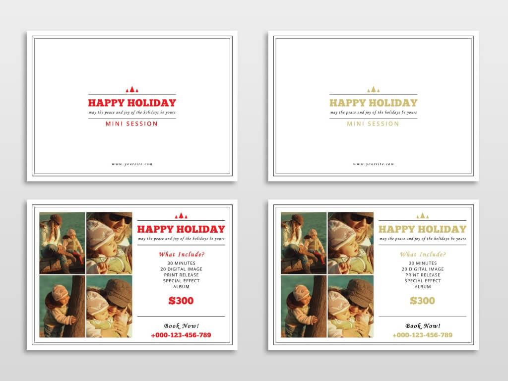 30 Holiday Card Templates For Photographers To Use This Year With Regard To Free Christmas Card Templates For Photographers
