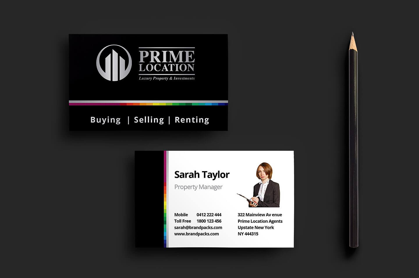 real estate business card templates free download
