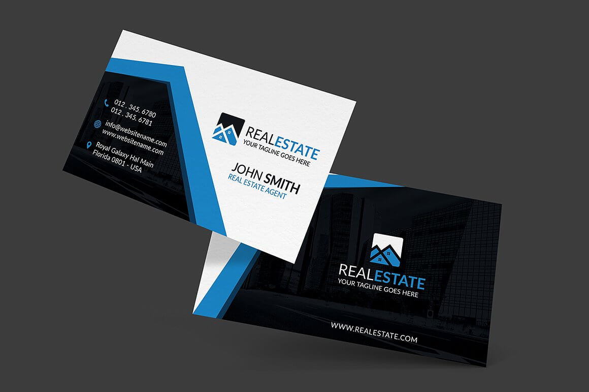30+ Modern Real Estate Business Cards Psd | Decolore Within Real Estate Business Cards Templates Free