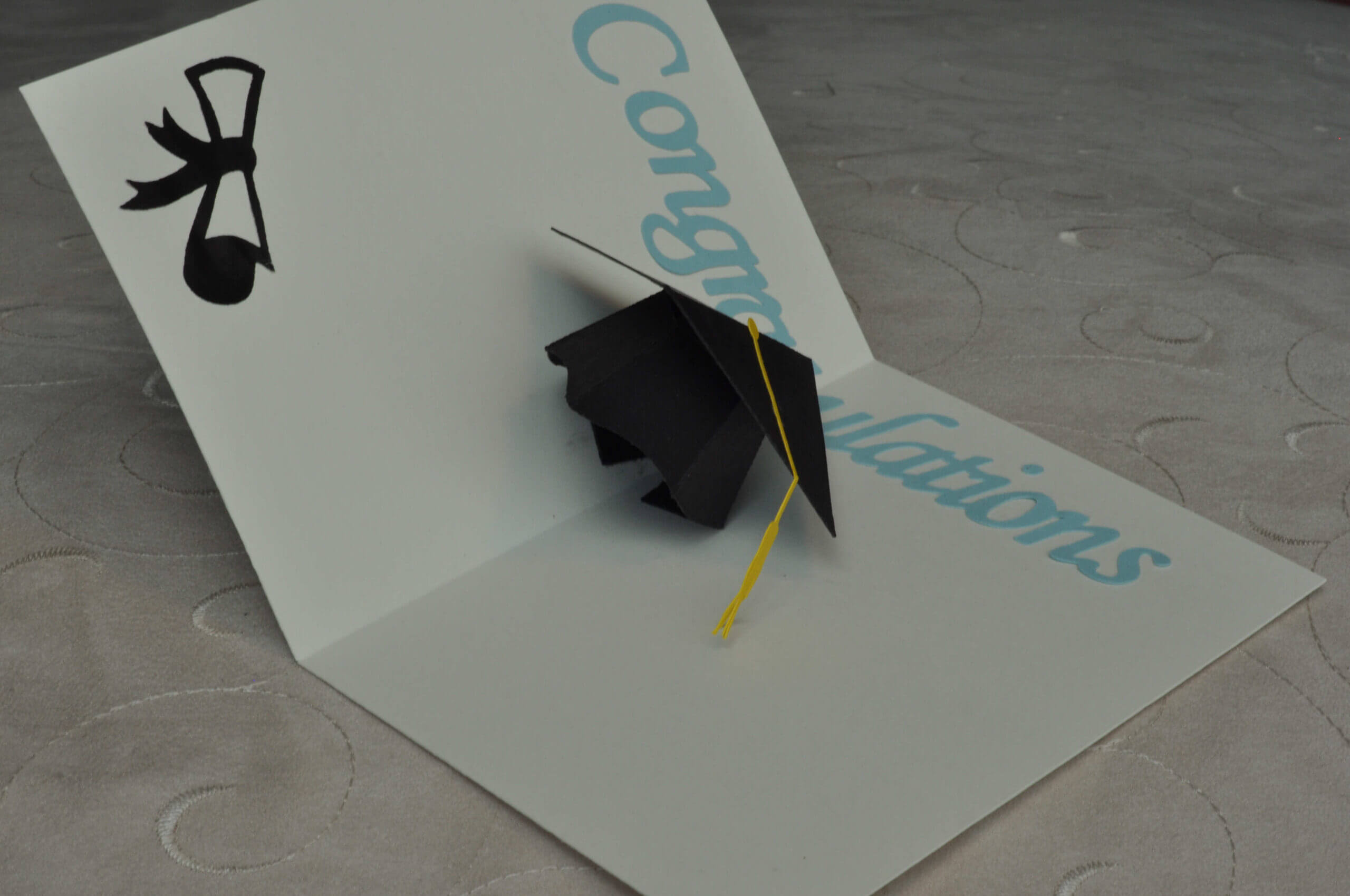 3D Graduation Cap Pop Up Card Template Within Graduation Pop Up Card Template