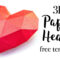 3D Paper Heart Tutorial – Valentine's Day Diy – Paper Kawaii In 3D Heart Pop Up Card Template Pdf