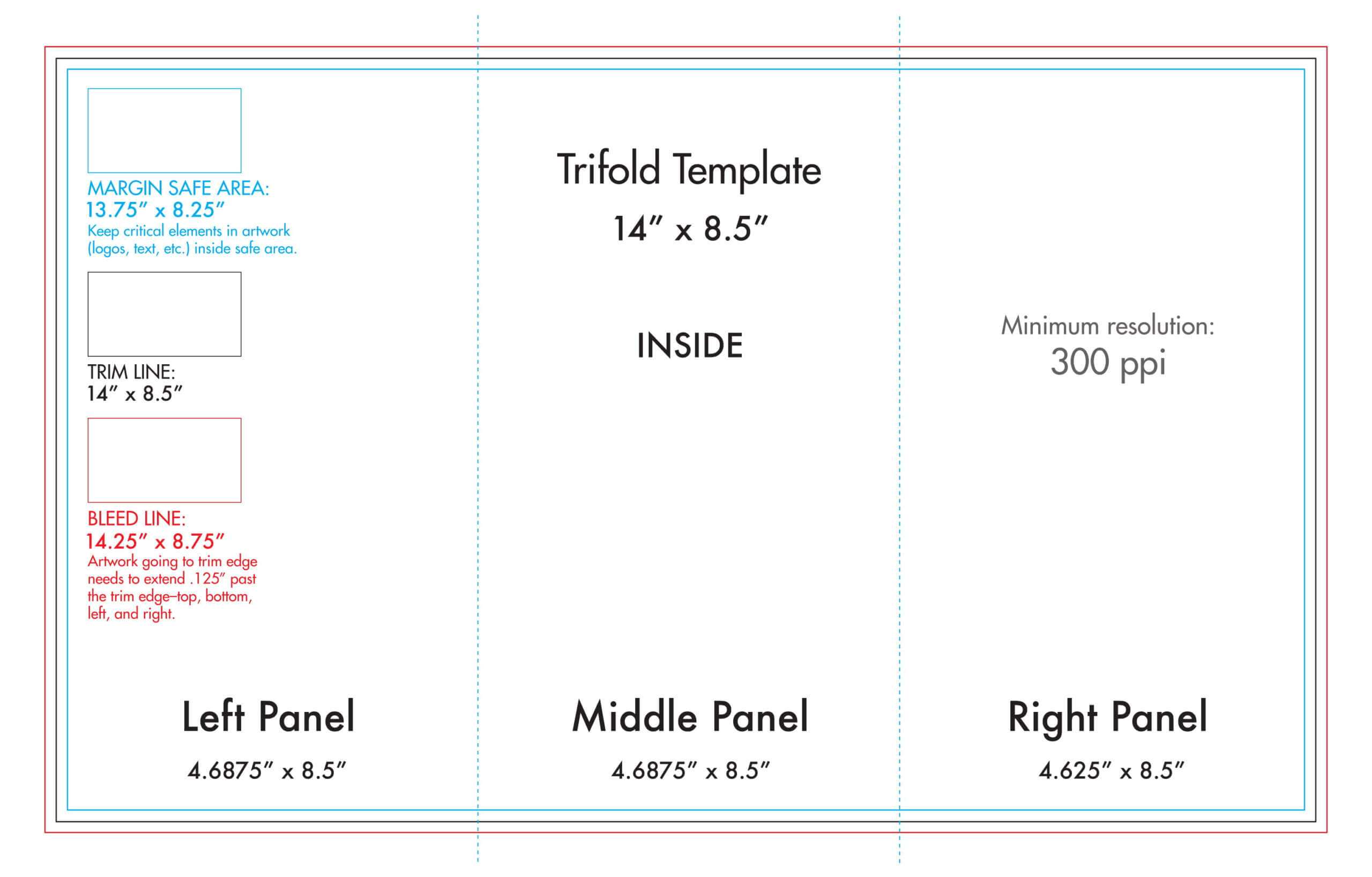 4 Fold Brochure Template Calep midnightpig co Throughout 4 Fold 