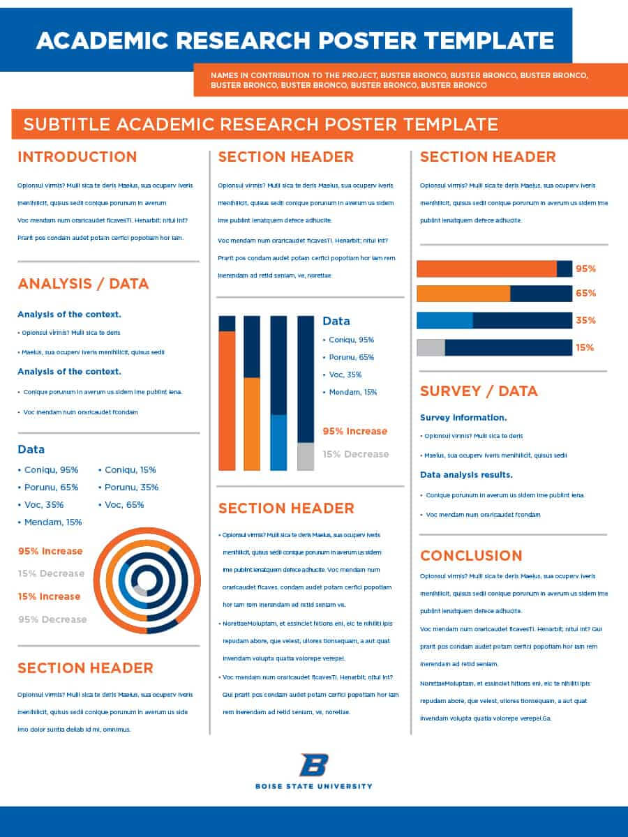 40 Eye Catching Research Poster Templates (+Scientific Regarding Powerpoint Academic Poster Template