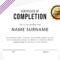 40 Fantastic Certificate Of Completion Templates [Word Pertaining To Class Completion Certificate Template