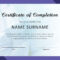 40 Fantastic Certificate Of Completion Templates [Word Regarding Certificate Of Participation Template Ppt