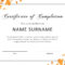 40 Fantastic Certificate Of Completion Templates [Word With Free Completion Certificate Templates For Word
