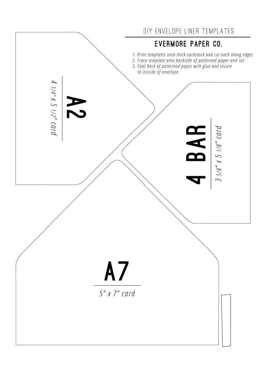 40+ Free Envelope Templates (Word + Pdf) ᐅ Templatelab In Envelope Templates For Card Making