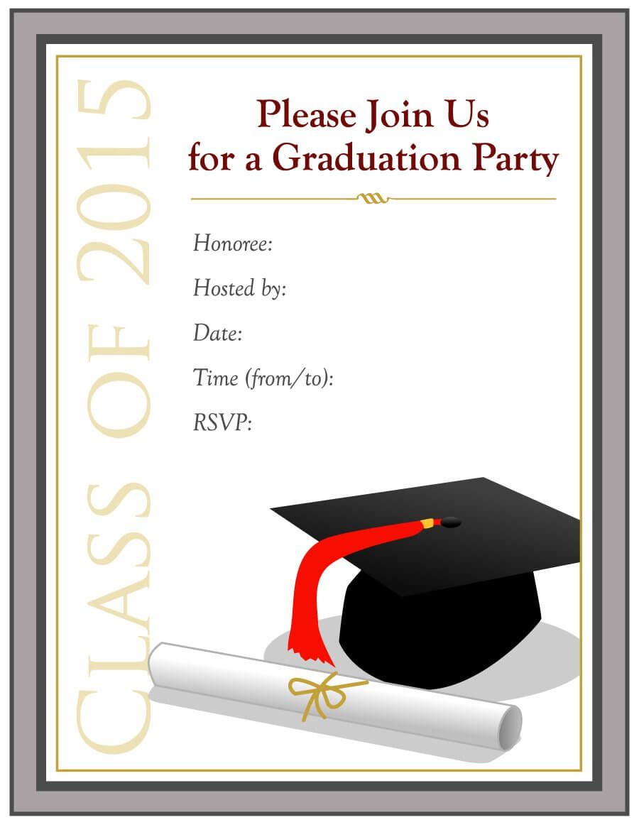 40+ Free Graduation Invitation Templates ᐅ Templatelab throughout 5Th