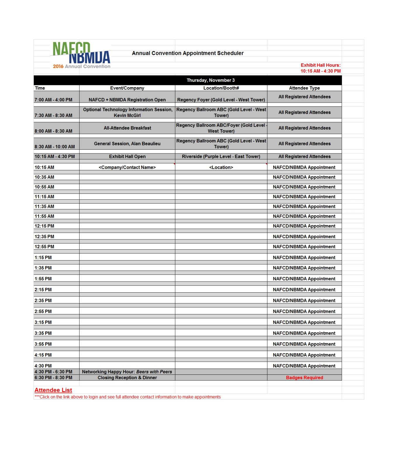 45 Printable Appointment Schedule Templates [& Appointment pertaining