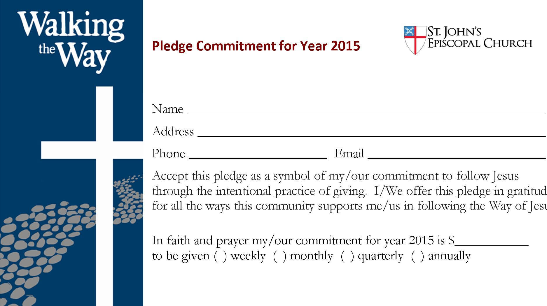 4570Book | Church Building Campaign Pledge Cards Clipart In With Regard To Building Fund Pledge Card Template