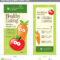 4X9 Rack Card Brochure Template Stock Vector – Illustration Inside Nutrition Brochure Template
