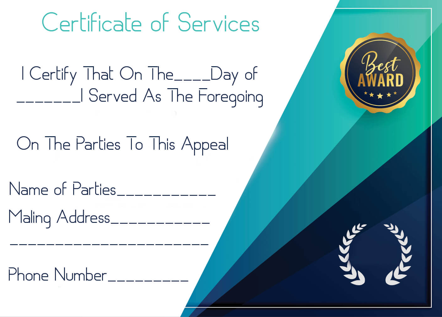 5-free-printable-certificate-of-service-templates-how-to-wiki-for