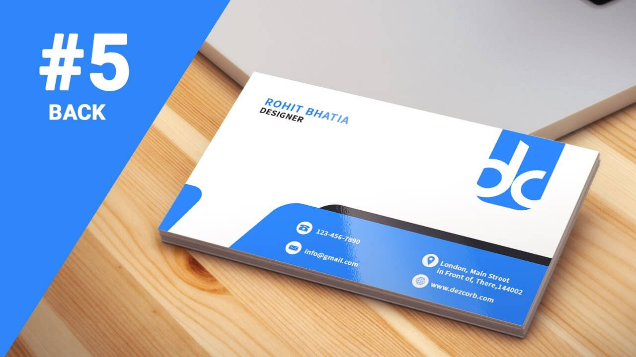 #5 How To Design Business Cards In Photoshop Cs6 | Professional | Back In Photoshop Cs6 Business Card Template